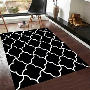 Dekoratif Özel Tasarım Kaymaz Taban Yıkanabilir Halı 120 x 180 cm