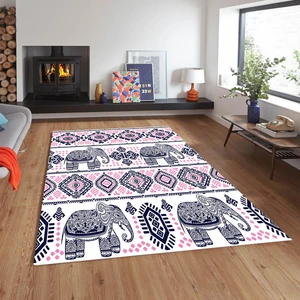 Dekoratif Özel Tasarım Kaymaz Taban Yıkanabilir Halı 80 x 120 cm