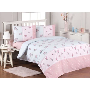 Modaletto Pembe Tıny Flowers Çift Kişilik Nevresim Takımı