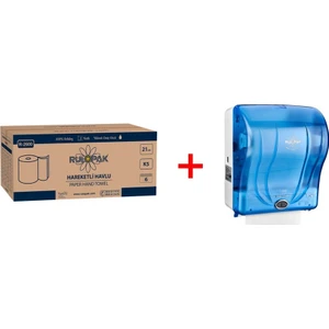 21 cm Hareketli Havlu 5 kg + Rulopak 21 cm Havlu Makinesi - Mavi