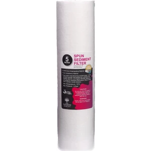 Su Arıtma Cihazı Filtresi 10inc=25,4cm 5 Mikron Sediment Spun Filtre Açık Kasalı Cihazlar İçin 1. Aşama Filtresi