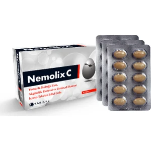 Tab İlaç Nemolix (C) Yumurta Kabuğu Zarı 30 Tablet