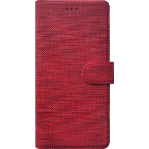 Samsung Galaxy A20 Kılıf Fabric Book Wallet Kırmızı