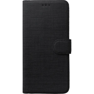 Apple iPhone X Kılıf Fabric Book Wallet Siyah