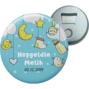 Grafilli Design 011 Hoşgeldin Bebek Magnet Açacak - 10 Adet