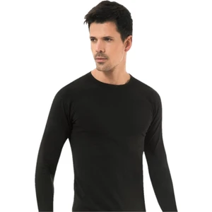Erkek  Uzun Kol Termal Bisiklet Yaka  Üst Içlik Termal