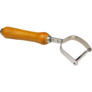 New Life Ahşap Saplı Metal Soyacak Paslanmaz