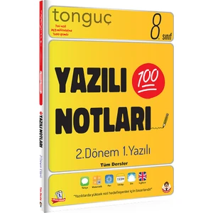 Tonguç Akademi 8. Sınıf Yazılı Notları 2. Dönem 1. Yazılı