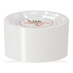 Elite Home İWO 100 Adet 17 cm Orta Boy Plastik Tabak