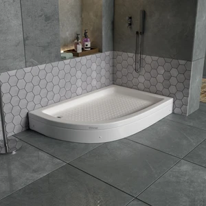 Dbbanyo Sağ Asimetrik Duş Teknesi Panelli 80*110*15 cm
