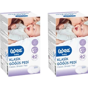 Wee Baby Klasik Göğüs Pedi 40’lı 2 Adet