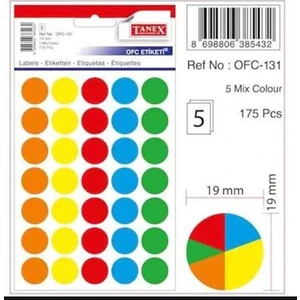 OFC-131 Mix Color Ofis Etiketi