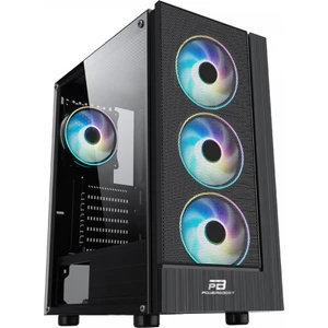 VK-P3301B 500W ATX USB 3.0 Mesh Fixed LED Fan Siyah Bilgisayar Kasası