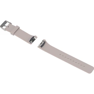 Samsung Gear S2 Sport (SM-R720) Uyumlu Adaptörlü Krem Rengi Silikon Kordon