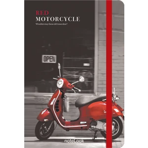 Red Motorcycle A6 Çizgisiz Defter