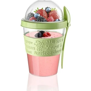 Take'n Go Kapaklı Kaşıklı Hazırla ve Çık Meyveli Yoğurt Kabı 600 Ml
