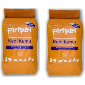 Pisipisi Eczacıbaşı Bebek Pudrası Kokulu Kalın Bentonit Kedi Kumu 10 kg x 2 Adet