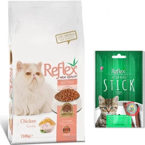 Kitten Tavuklu Yavru Kedi Maması 1,5 kg + Reflex Stick