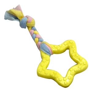 Puppy Toys Sarı Beşgen Diş Kaşıma Oyuncağı