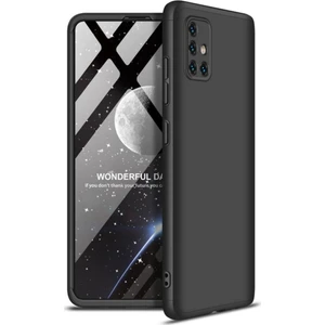 Samsung Galaxy A51 Kılıf Zore 360 Tam Koruma 3 Parça Ays Kapak  Siyah