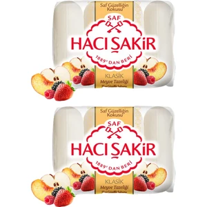 Hacı Şakir Güzellik Sabunu Klasik Meyve Tazeliği 4X70GR 2 Adet