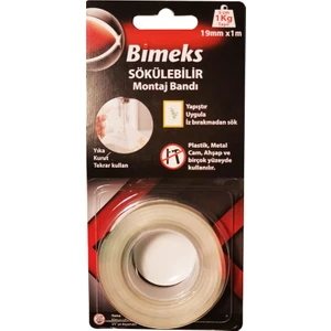 Sökülebilir Montaj Bantı 19 mm x 1 m