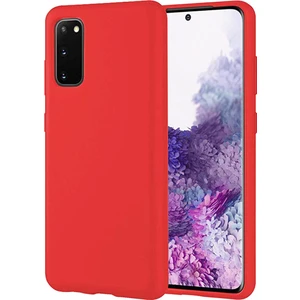 Coverzone Samsung Galaxy S20 Ultra Kılıf Delux Silky Termoplastik Desite Kırmızı