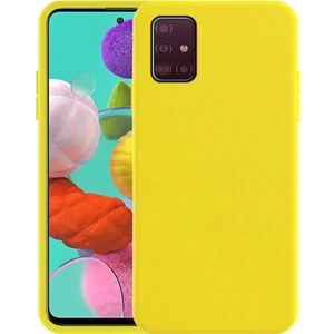 Coverzone Samsung Galaxy S20 Ultra Kılıf Delux Silky Termoplastik Desite Sarı