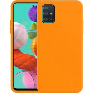 Coverzone Samsung Galaxy S20 Ultra Kılıf Delux Silky Termoplastik Desite Turuncu