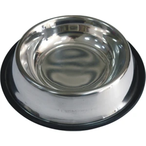 Siyah Kaymaz Tabanlı Çelik Kedi ve Köpek Mama Kabı 24 Oz - 720 ml