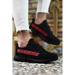 Siyah Kırmızı Erkek Sneaker