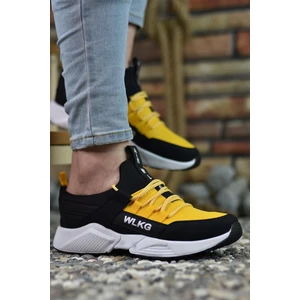 Siyah Sarı Erkek Sneaker