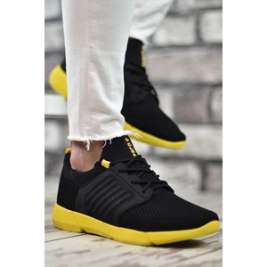 Siyah Sarı Sportz Erkek Sneaker