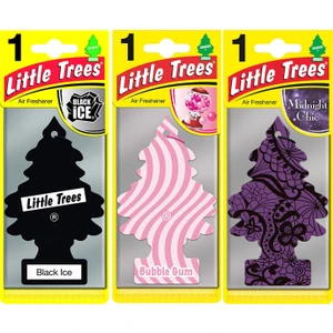 Little Trees 3'lü Set Black Ice - Bubble Gum - Midnight Chic Asma Oto Kokusu