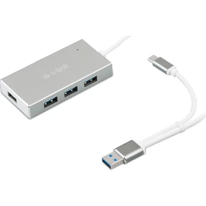 Swapp SW-U320 4 Port Aluminium USB 3.0 Type-C Gri