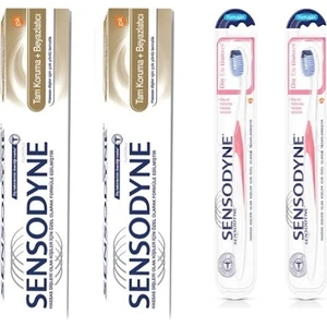 Tam Koruma Diş Macunu 50 ml x 2 + Sensodyne Diş Eti Bakımı Yumuşak Diş Fırçası x 2