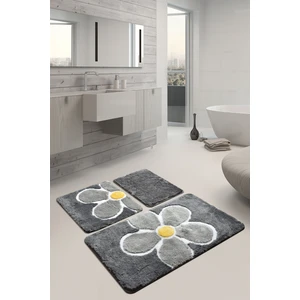 Chilai Home Flower Gri 3 Lu Set Akrilik