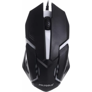 Polygold PG-883 Işıklı Kablolu Oyuncu Mouse (GRİ RENK)