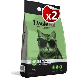 Lindocat Hijyenik Topaklaşan Kokusuz Yavru ve Yetişkin Ince Taneli Kedi Kumu 10 lt
