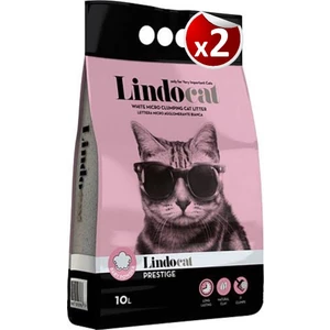 Lindocat Hijyenik Topaklaşan Baby Powder Kalın Taneli Kedi Kumu 10 lt x 2 Adet