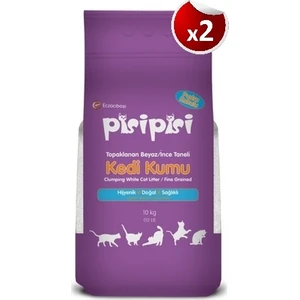 Pisipisi Eczacıbaşı Ince Taneli Topaklanan Kedi Kumu 10 kg x 2 Adet