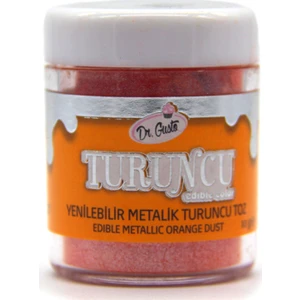 Dr. Gusto  Gıda Boyası Metalik Toz Turuncu 10 gr