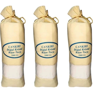 Çankırı Kristal Kaya Tuzu Öğütülmüş Ince Toz 84 Mineralli 3 kg