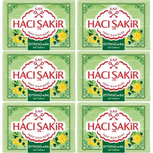 Hacı Şakir Zeytinli Saf Sabun 600 gr 6 Adet