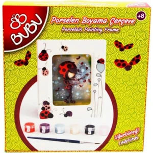 Porselen Boyama Çerçeve Uğurböceği -PB0012