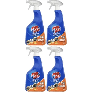 Ekstra Güçlü Yağ Çözücü Sprey Mutfak 750 ml 4'lü