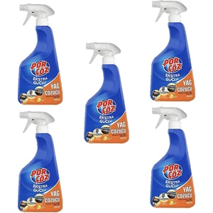 Ekstra Güçlü Yağ Çözücü Sprey Mutfak 750 ml 5'li