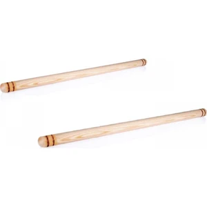 Doğal Verniksiz Ahşap Oklava 2'li Set 50 / 60 cm 2 cm Kalınlık