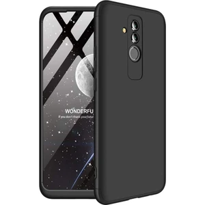 Huawei Mate 20 Lite Kılıf Zore 360 Tam Koruma 3 Parça Ays Kapak Siyah