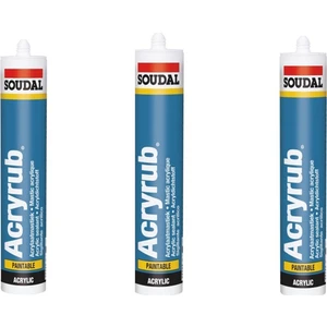 Acryrub Silikonize Mastik  Kahverengi 310 ml 3'lü